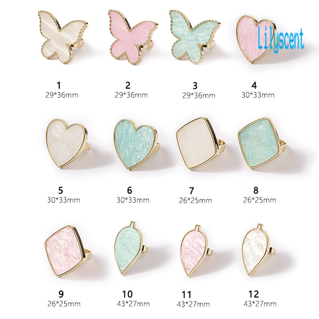 Lily Cincin Palet Campur Warna Kuteks / Nail Art Universal Mudah Dibersihkan