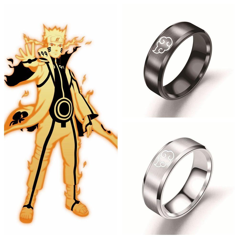 R-flower Anime Cincin Aksesoris Pesta Jari Cincin Kreatif Hadiah Perhiasan Daun Cincin Naruto