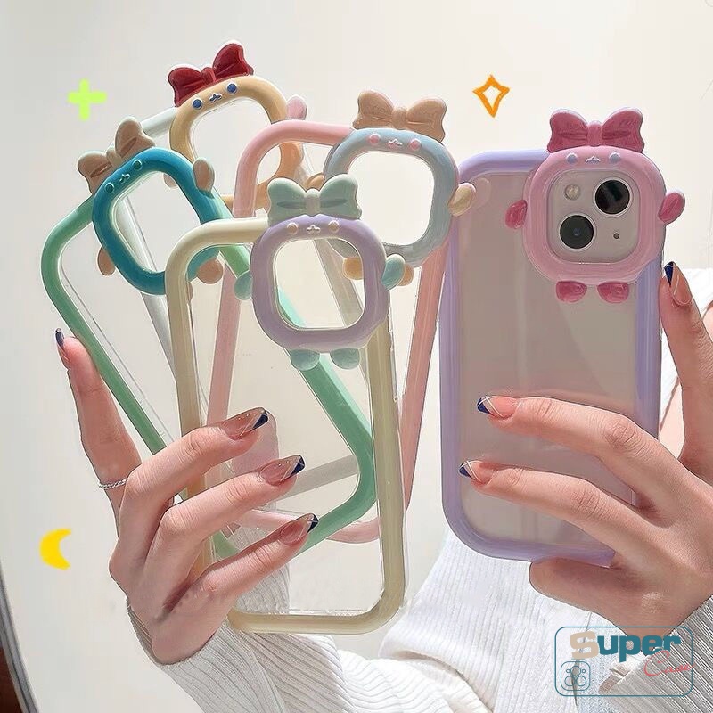 Soft Case TPU Motif Kartun Monster 3D Warna Permen Untuk IPhone XR 11 7 8 6 6S Plus 13 12 Pro MAX X XS MAX