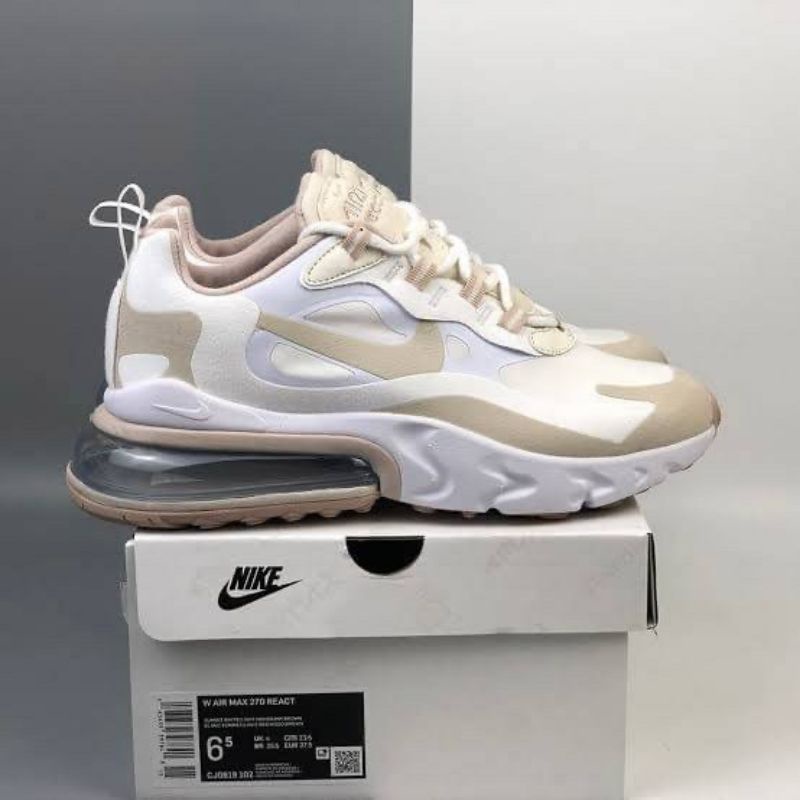 nike air max 270 react summit white orewood brown