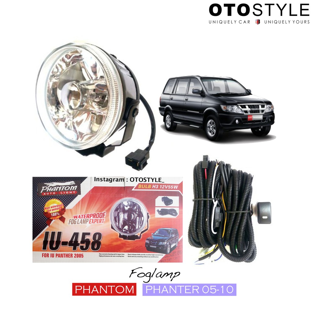 Foglamp Phanter 2OO5 - 2O1O set Merk Phantom / Fog Lamp Phanter / Lampu Phanter