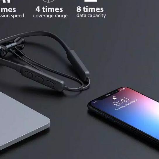 HANDSFREE /HEADSET/EARPHONE BLUETOOTH SPORT NECKBAND MQ- MI & M2 MAGHNETIC (MQ555)