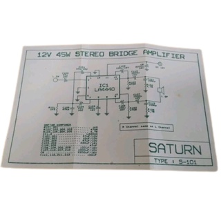 PCB 12V45W Stereo Bridge Amplifier S-101