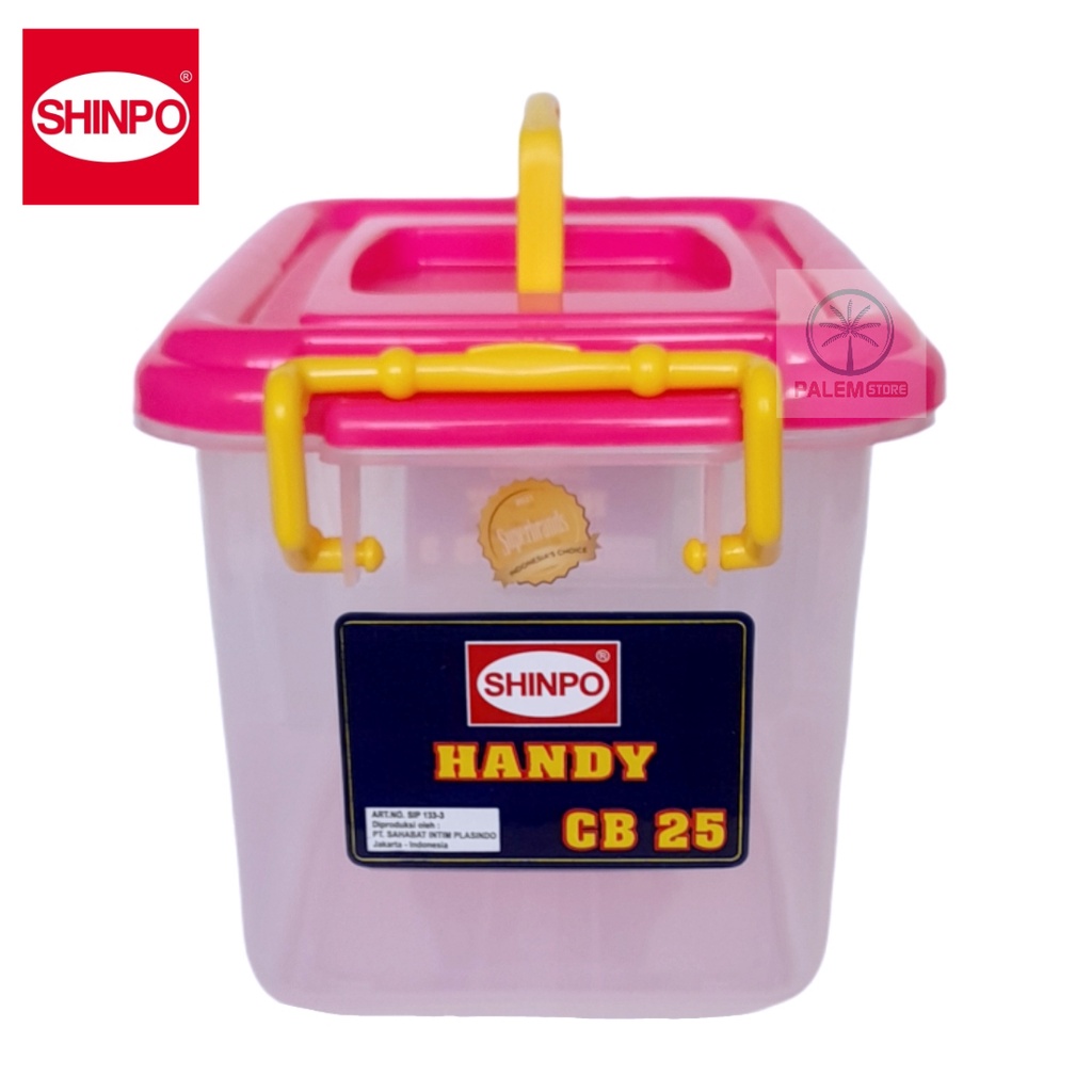 Shinpo Container Handy Box Plastik Handle CB25 L | CB30 L Roda