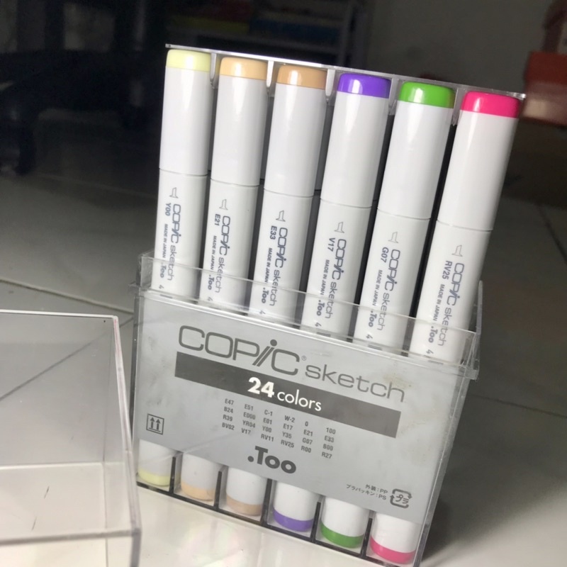 

Copic Sketch Marker Original 24 Spidol 2 in 1 Second Murah Bagus