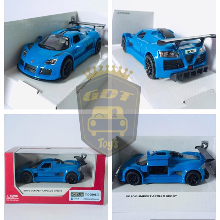Diecast Mobil Mobilan Kinsmart 2010 Gumpert Apollo Sport