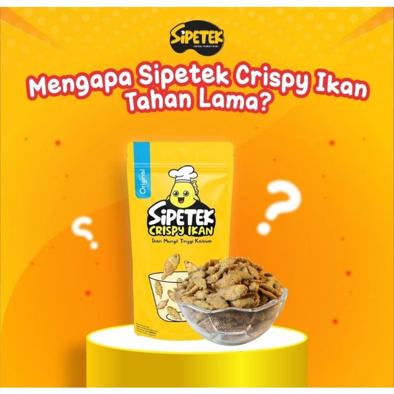 

sipetek crispy ikan tanpa bahan pengawet