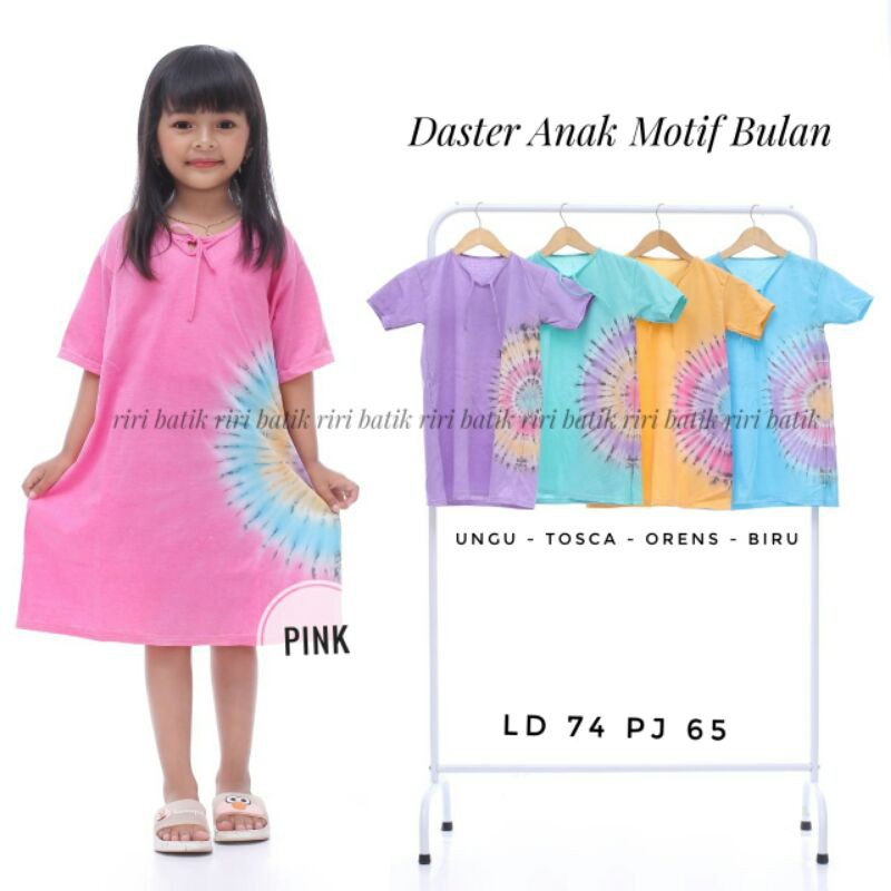 daster kaos anak/ daster pelangi anak perempuan