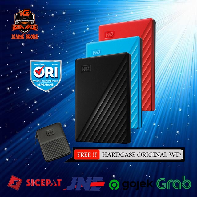 WD My Passport 2TB Eksternal Hardisk-Garansi Resmi NAMPOL GAN