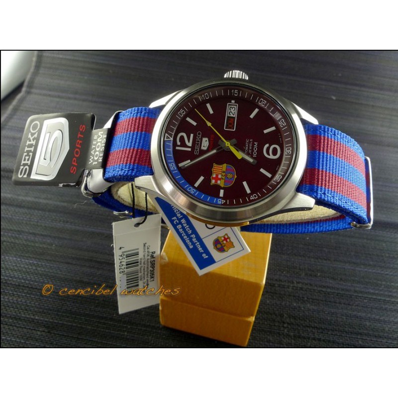 Seiko 5 Sports SRP305K1 Automatic FC Barca - Jam Tangan Pria SRP305