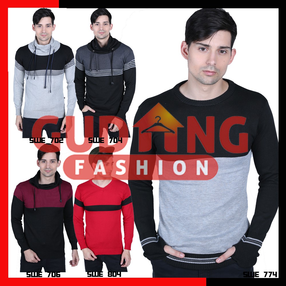 Sweater Rajut Pria Keren Modis Murah (COMB)