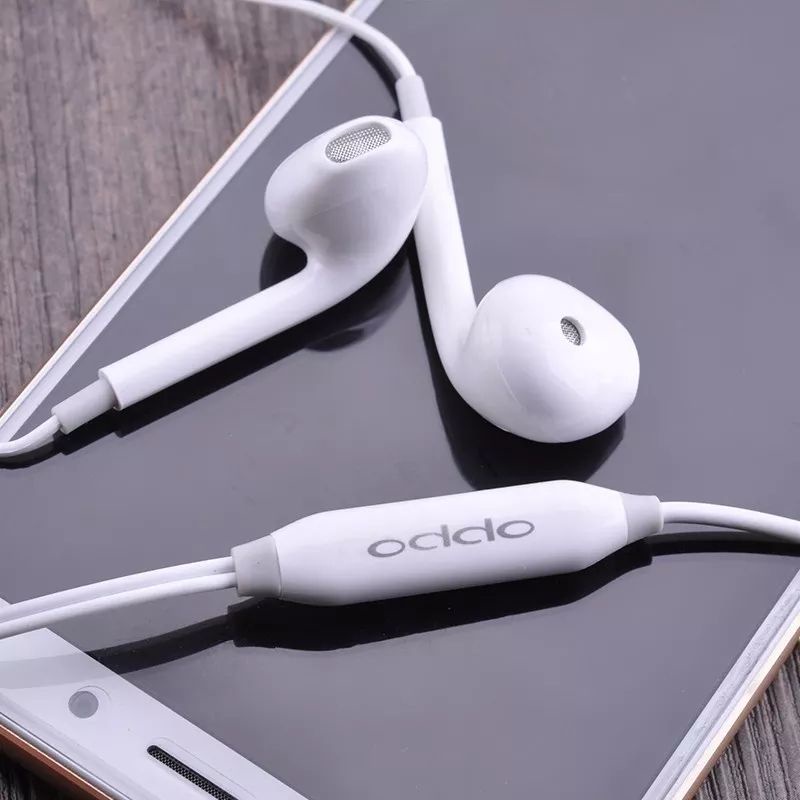 HADSFREE OPPO ORIGINAL 100% EARPHONE HEADSET JACK 3.5MM WITH MIC