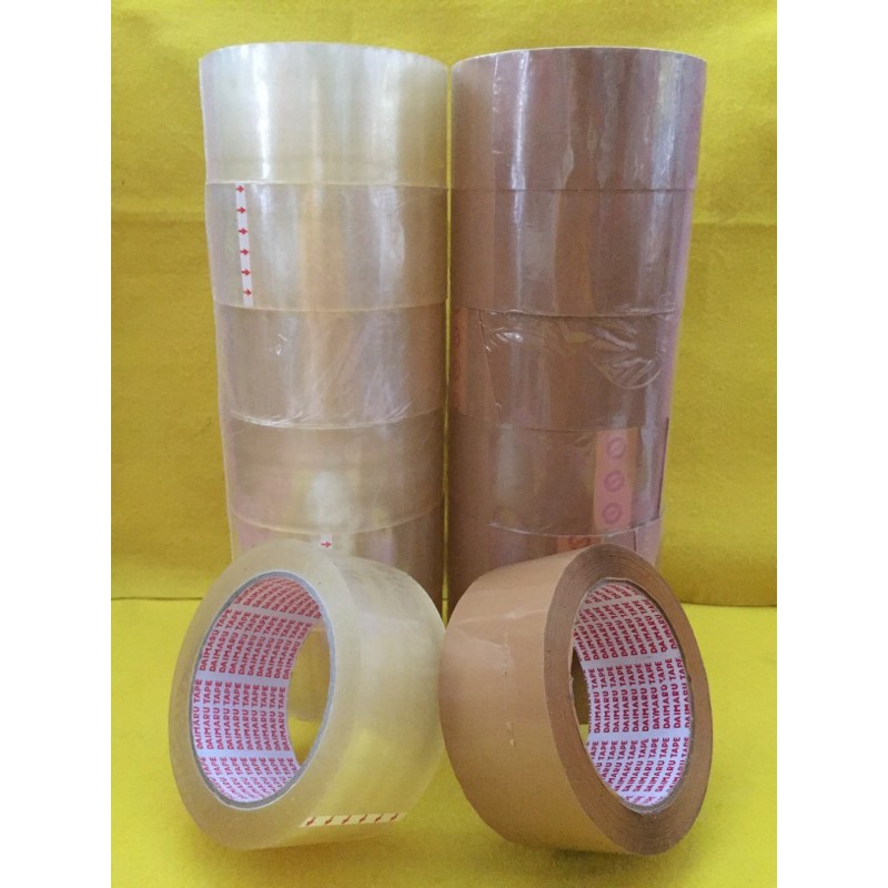 

Lakban Bening / Coklat Daimaru 90 Yard (1 pcs)