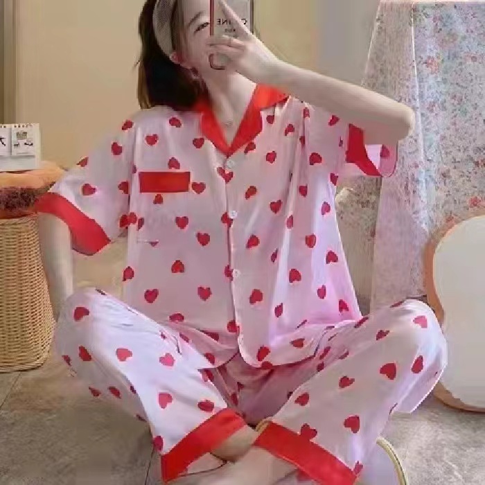 PIYAMA BAJU TIDUR SATIN PP CP IMPORT WANITA MURAH KEKINIAN-FK 110