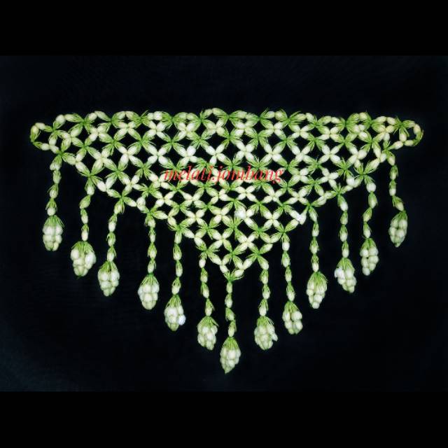 BUNGA MELATI ASLI//RONCEAN BUNGA MELATI PENGANTIN (TUTUP SANGGUL SEGITIGA)