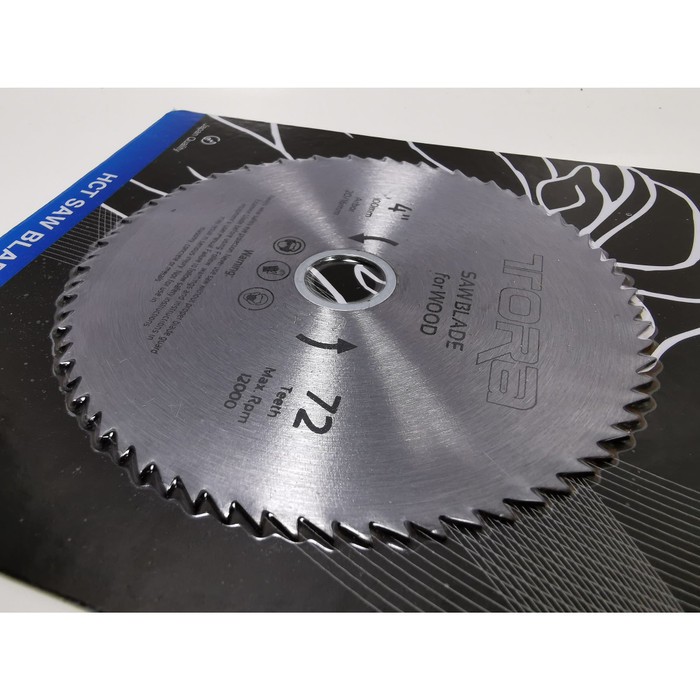 Mata Pisau Potong Kayu 4" X 72 T Tora Mata Potong Kayu Mata Gerinda Kayu