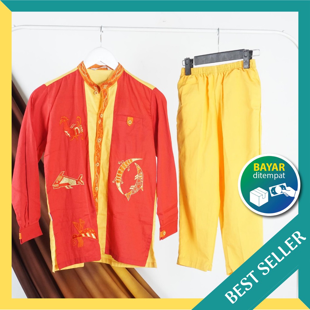 Baju Koko Anak Nizar Satu Set Dalam Box Kualitas Terjamin - Bisa Cod