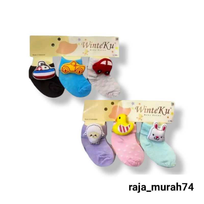 3 pcs kaos kaki boneka winteku