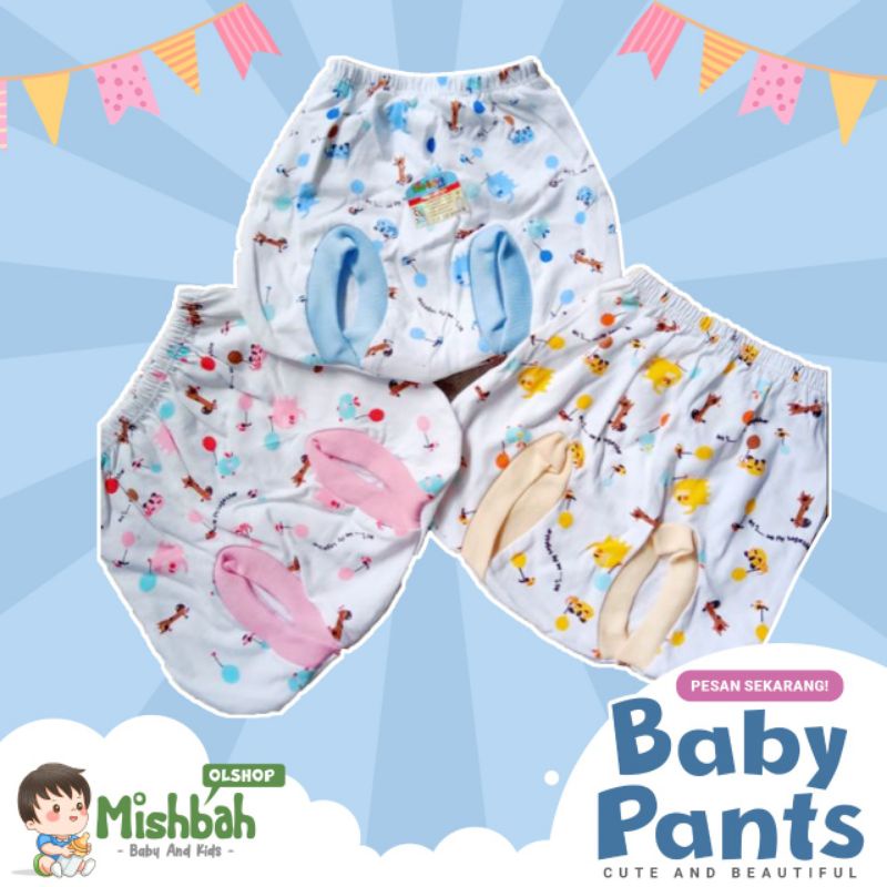 Celana pop bayi / celana kacamata bayi 1 lusin