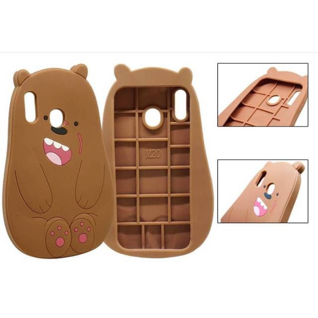 Oppo A3S/Realme C1 Case 4D Softcase Karakter lucu