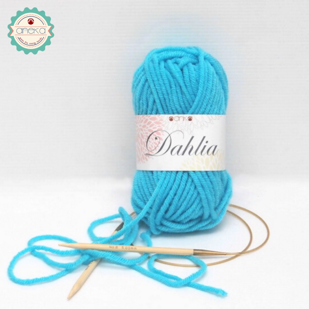 Benang Rajut Karpet Dahlia / Carpet Yarn - 5217 ( Biru Tosca )