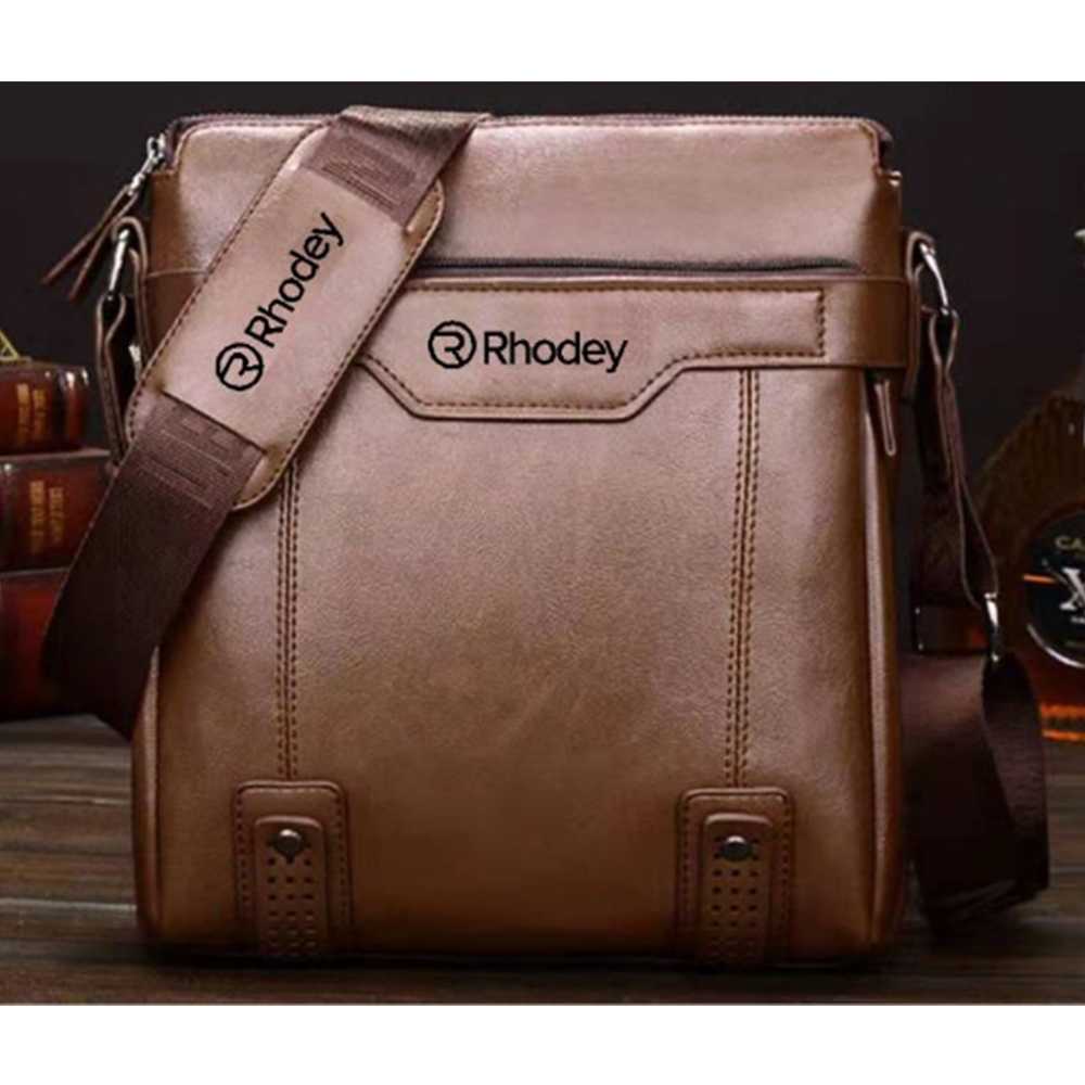 Rhodey Tas Selempang pria kulit Import Premium kerja kantor bisnis Crossbody Tas selempang pria elegant untuk bisnis kantoran ke kantor  tas kulit cowok cowo  Selempang Handbag Shoulder Bag Crossbody tas kurir korea model style