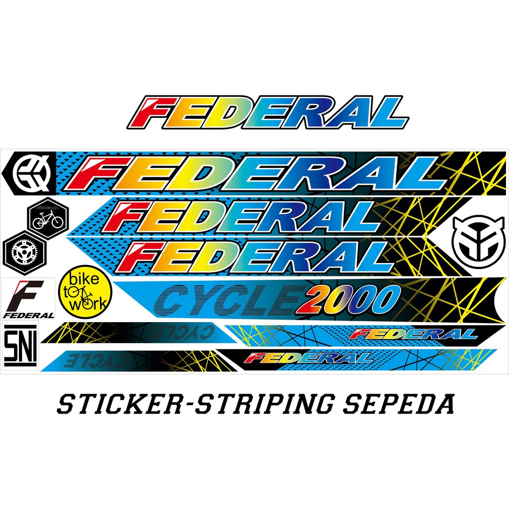 ALL SEPEDA STICKER FEDERAL