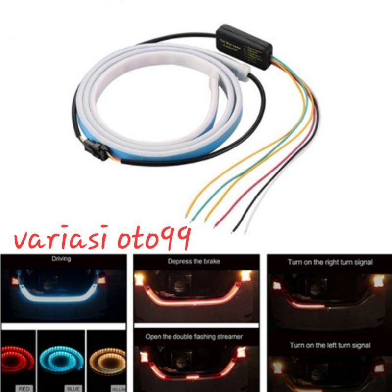 Lampu Strip DRL RGB 12V Tail LED  Lampu Bagasi Pintu Belakang Mobil STOP SEIN SIGNAL