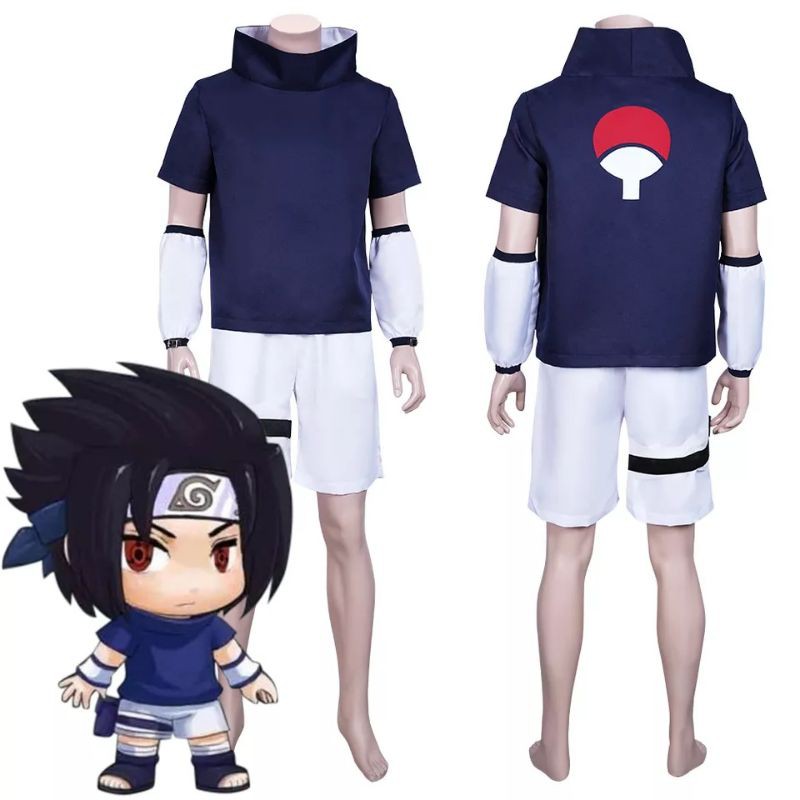 Jual Naruto Sasuke Uchiha Costume Cosplay Anime | Shopee Indonesia