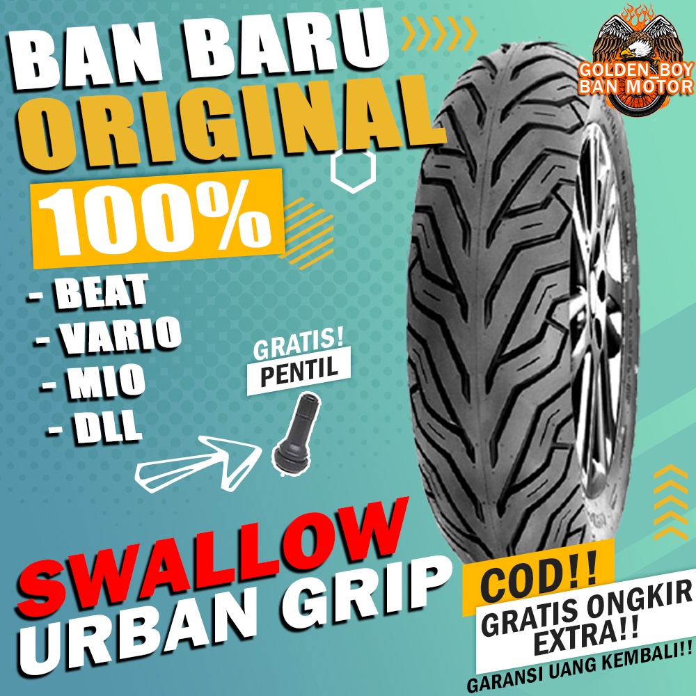 ban motor matic tubles beat swallow urban grip ring 14 tubles sepasang paket ban motor matic depan b