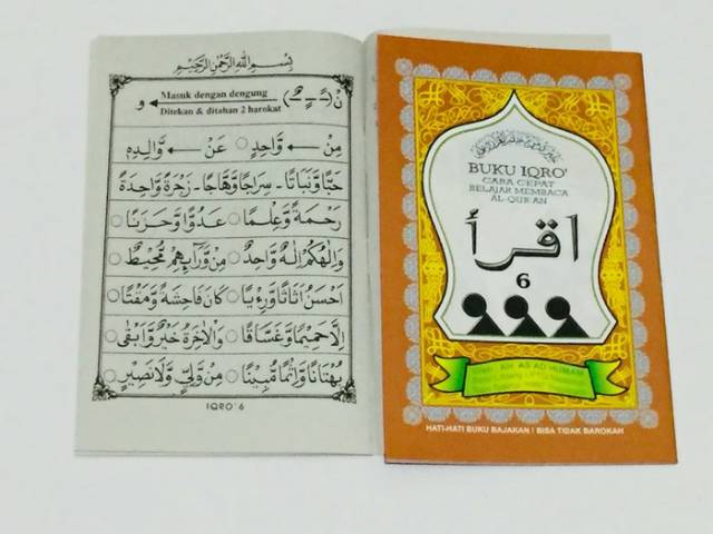 Buku Iqro Besar Jilid 1-6 (Isi 6 buku)