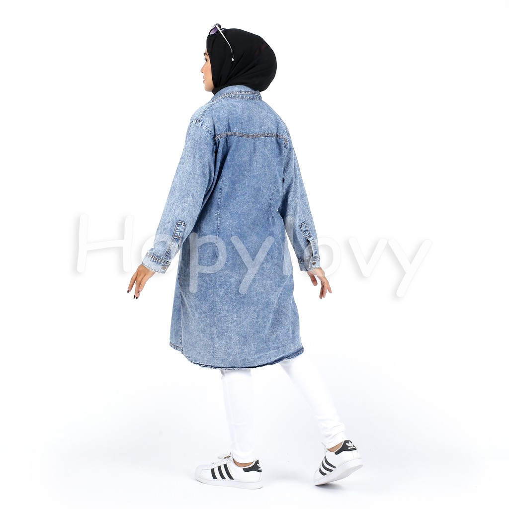 HOPYLOVY - Tunik Lilac Acid Wash