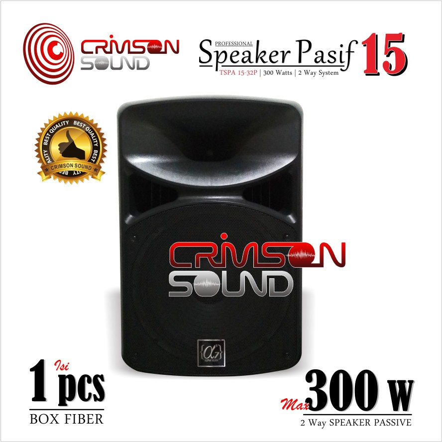 PASIF SPEAKER 15 Inch ALPHA SEVEN TSPA 15-32 P 300 Watt