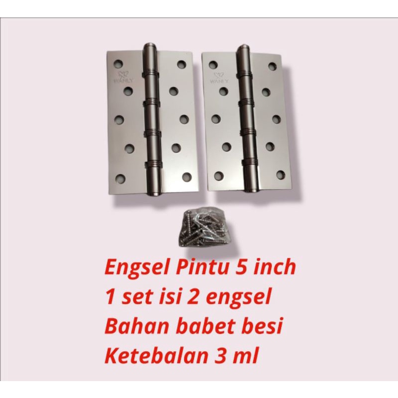 Engsel pintu 5in tebal 3mm