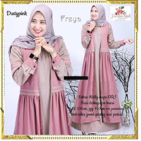 UKHTI LADIES GADIS SYARI TERBARU TERKENAL / LEBARAN 2021 EDITION | GAMIS KEKINIAN MUSLIM MUTIF 174