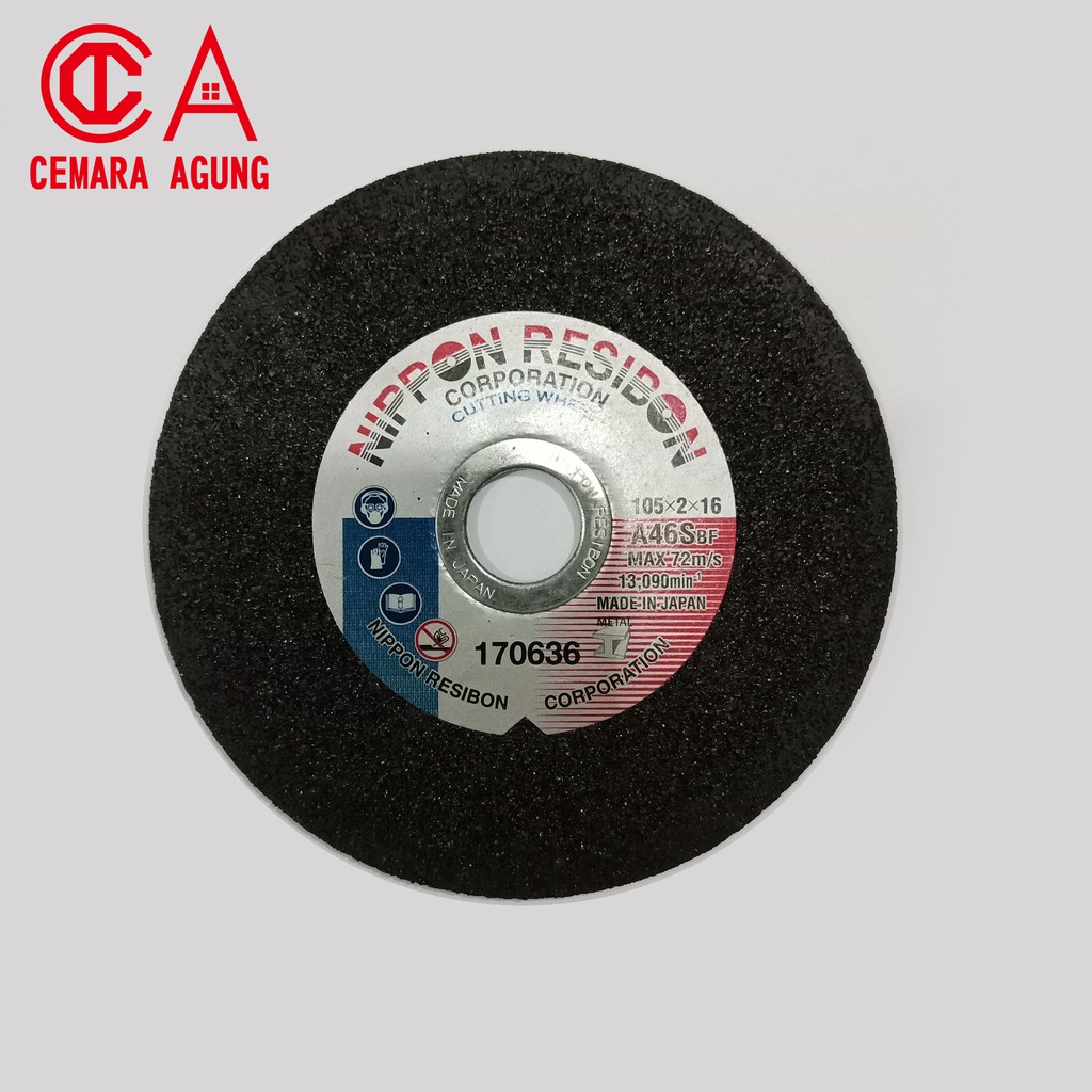 Nippon Resibon Cutting Wheel 4"x2 (105x2) / Batu Potong Mata Resibon