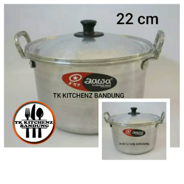 Panci / Panci Aluminium / Panci Tutup Luar 22 cm