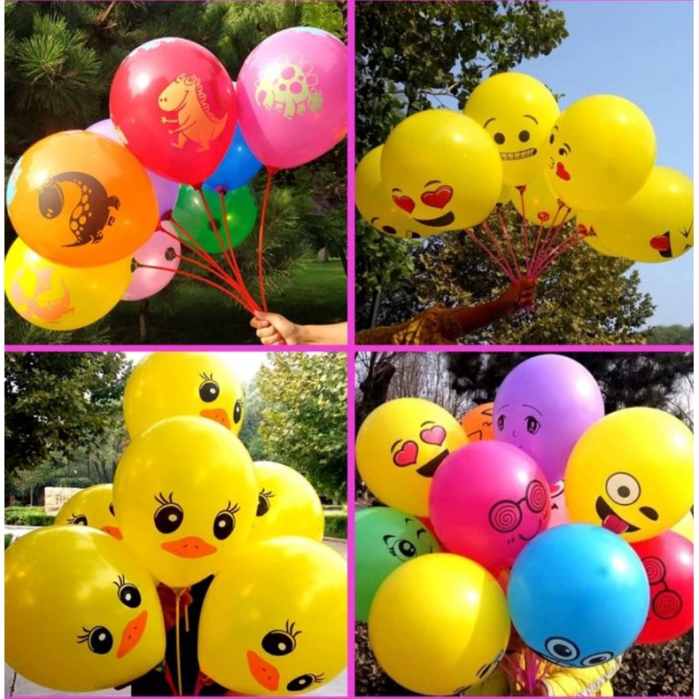 [40pcs] Balon Lateks Motif Korea Isi 40pcs Dekorasi Balon Party Ultah