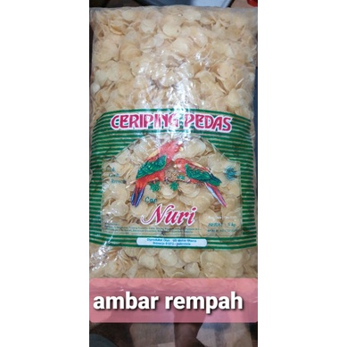 

Kerupuk singkong/ceriping pedas 250gram.