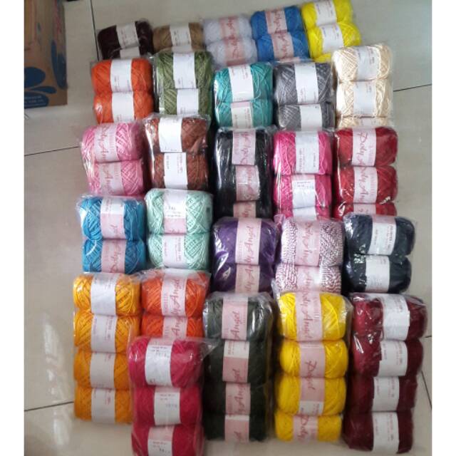 SALE!! Benang rajut poly angel  per ROL