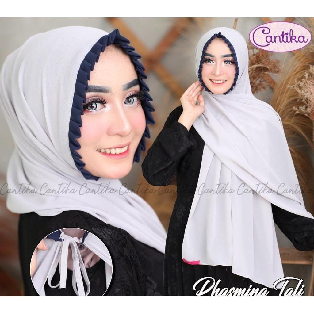 CANTIK KOMBI KCB PASHMINA TALI LIPIT INSTANT NON PED DIAMOND CREPE PREMIUM PASMINA PASTAN LIPIT-6