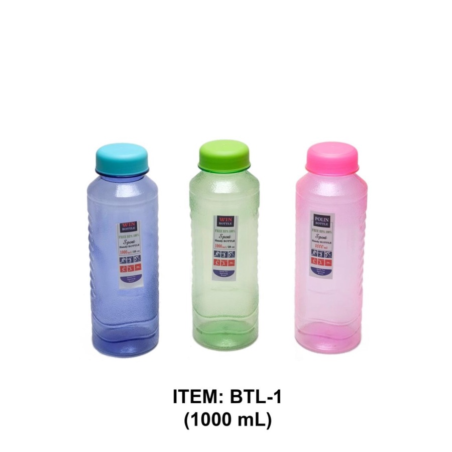 BTL-21 Botol Air Minum Plastik / Water Bottle 750ml BPA FREE