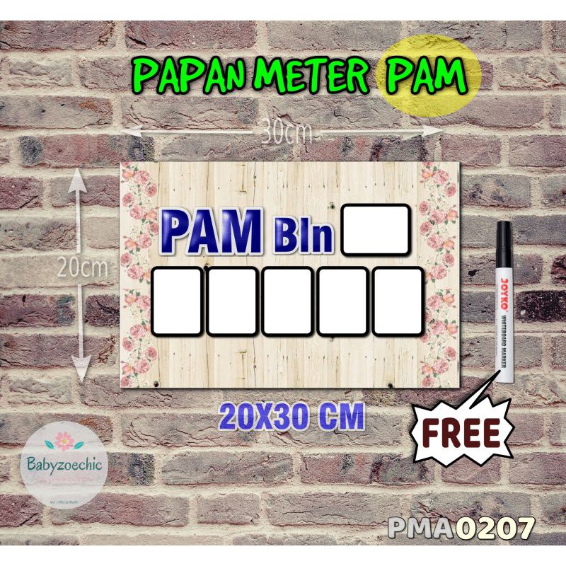 

Zoe Papan Meter Listrik PLN PAM motif Unik - Shabby 07