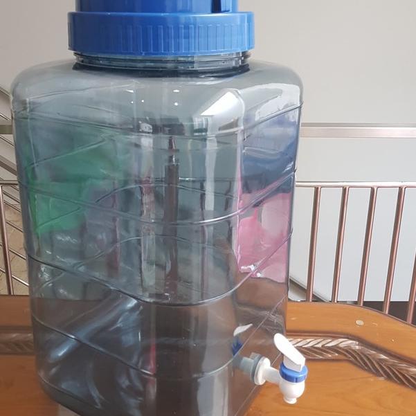 Hot - GALON KERAN 18 LITER GALON KOSONG GALON KRAN KECIL GALON AIR MINUM MINERAL PLASTIK TEBAL AQUA