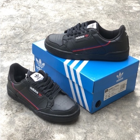 SEPATU CASUAL PRIA ADIDAS CONTINENTAL 80 ALL BLACK PREMIUM BNIB