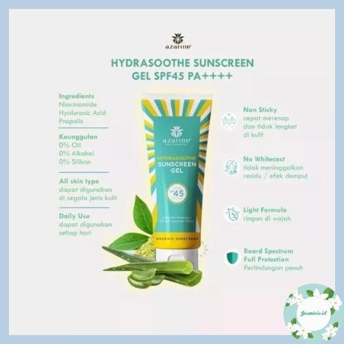 [PROMO] AZARINE HYDRASOOTHE SUNSCREEN GEL SPF 45 PA++++ Sunscreen / OLD Version / Organic Sunscreen