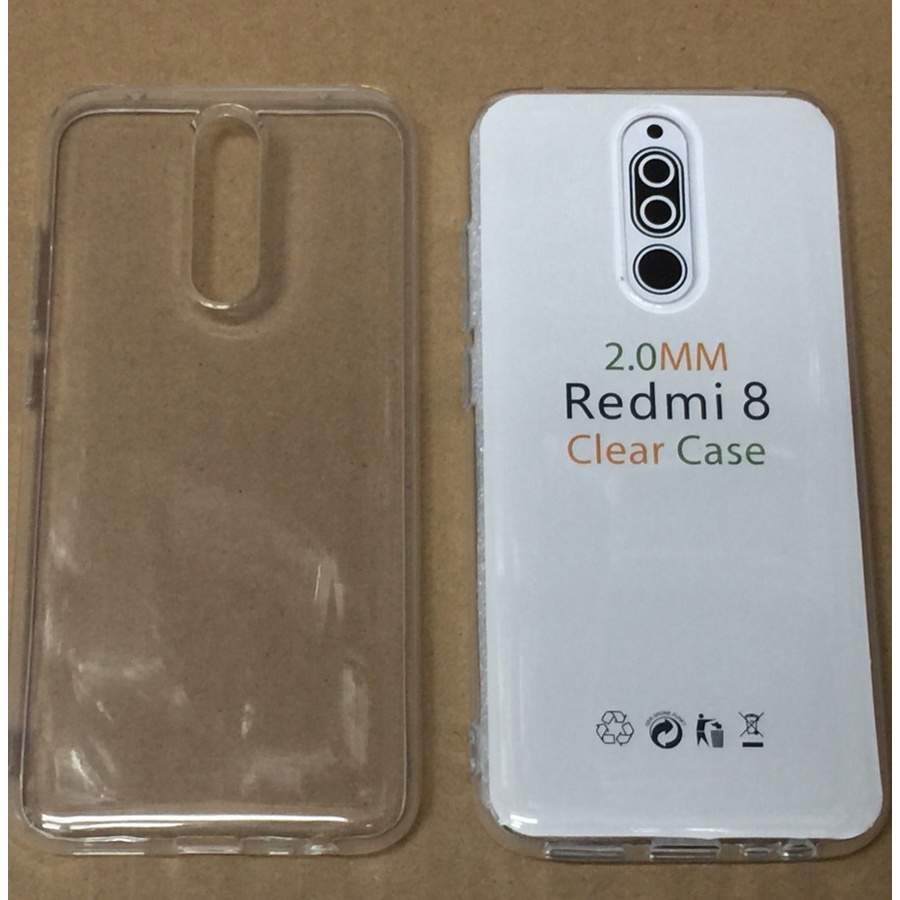 REDMI 7 7A REDMI 8 8A 8A PRO CASE HD BENING SOFTCASE 2.0mm SILIKON KARET CLEAR TRANSPARAN CASING COVER PELINDUNG BELAKANG