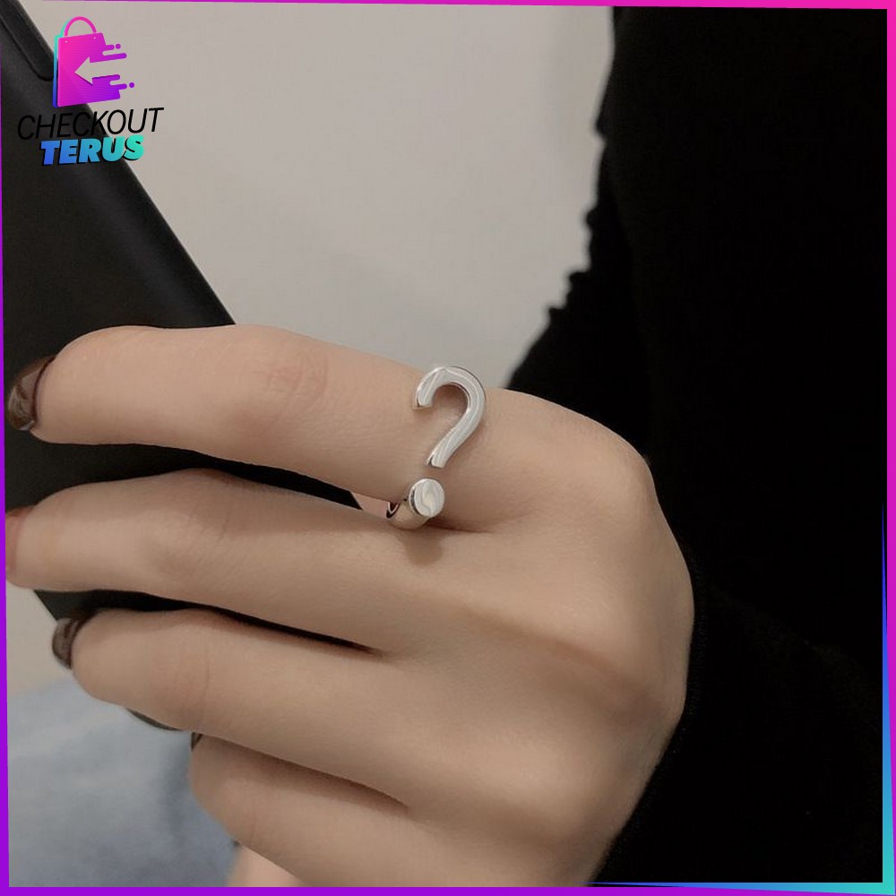 CT K113 K114 Cincin Wanita Fashion Bentuk Hati Motif Paw Kucing Perhiasan Antikarat Gaya Korea Untuk Pria Dan Wanita