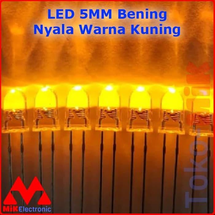 

BIG SALE LED 5MM 5 MM BENING NYALA WARNA YELLOW / KUNING MIK robot shopee