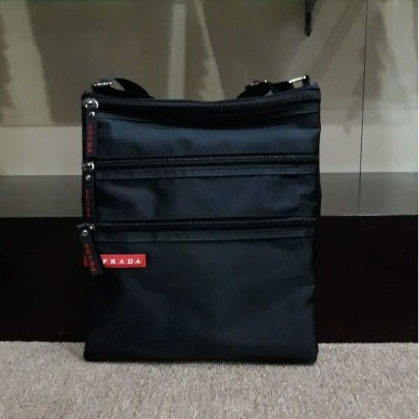 tas slempang pria Large nylon parasut model tipis